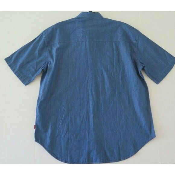 Levi's Men's Size Small Blue Oversized Casual Short Sleeve Button Up Shirt - Picture 6 of 6
